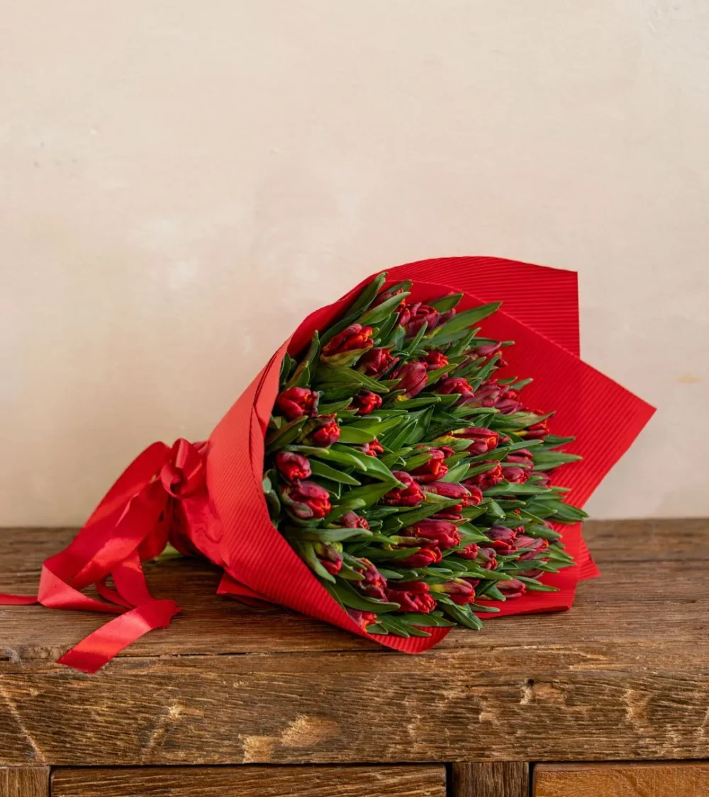 Tulipany na Walentynki z dostawą w Trójmieście bukiet Na dziś